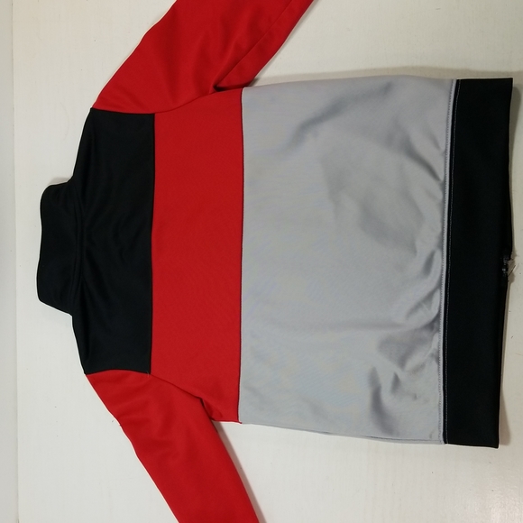 Air Jordan Kids Full Zip Track Jacket Black Red Gray size 6 - Picture 3 of 8